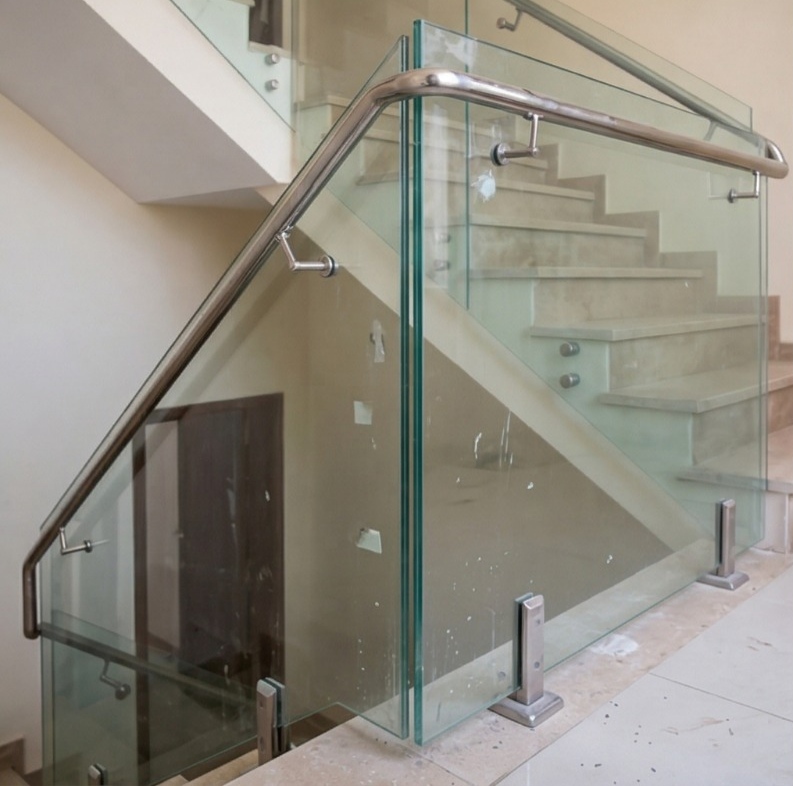 من أعمالنا في توريد وتركيب الزجاج المصفح